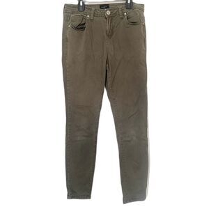 Celebrity Pink Skinny Jeans Olive Green‎ Cotton Modal Stretch Size 28 Waist